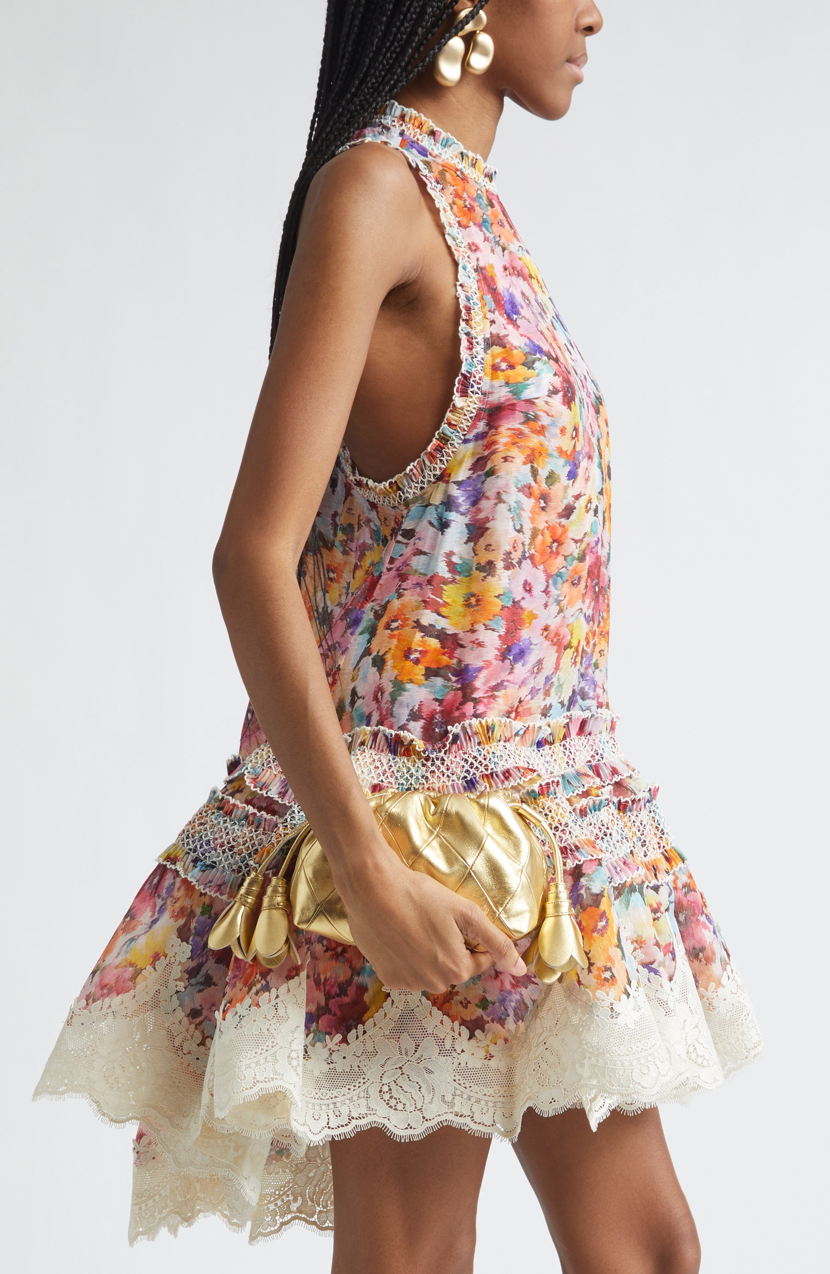 Zimmermann Small Cloud 91 Clutch, Alternate, color, Gold