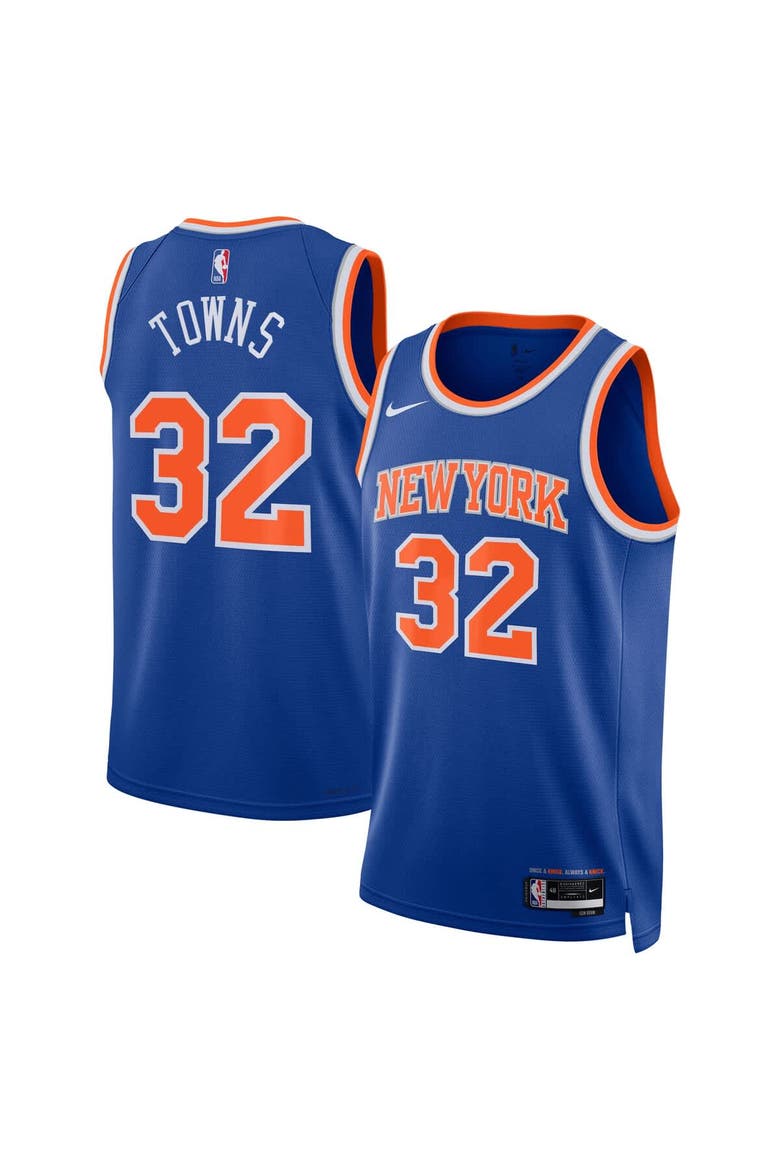 Nike Unisex Nike Karl-Anthony Towns Blue New York Knicks Swingman