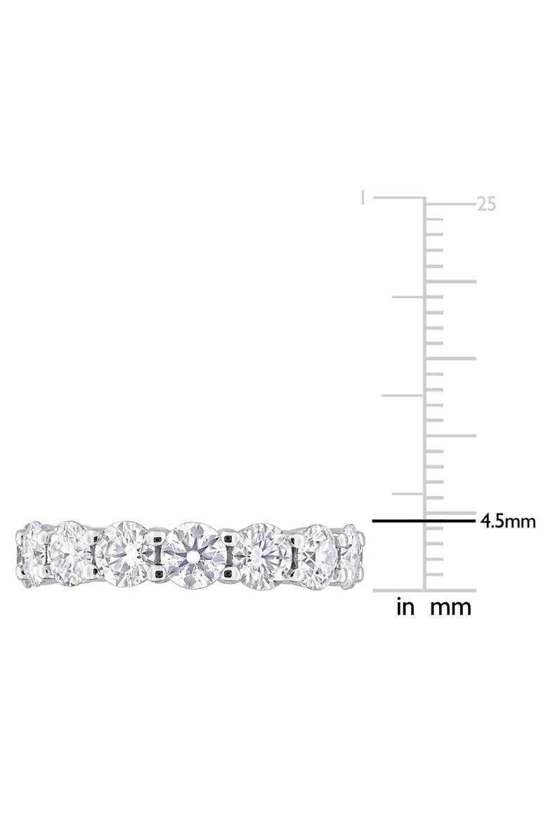 5 1/2ct D.E.W. Moissanite Eternity Ring, Alternate, color, Sterling Silver