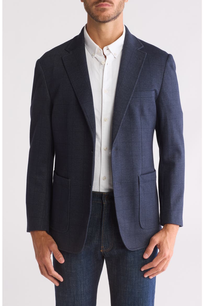 Knit Sport Coat, Main, color, NAVY
