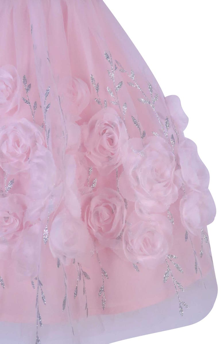 Zunie Kids' Glitter Mesh Party Dress, Alternate, color, 