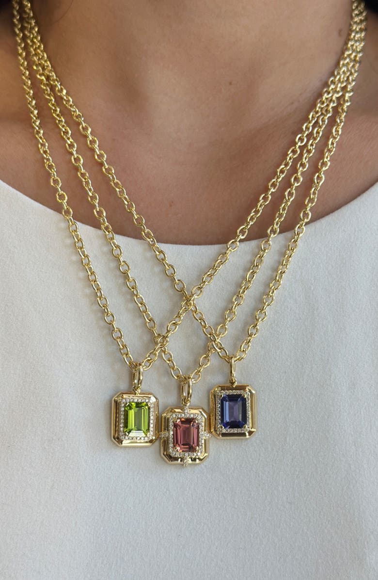 GOSHWARA G-Classic Emerald Cut Pendant Necklace, Alternate, color, 