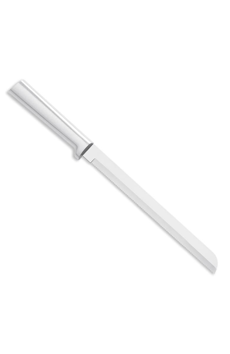 Rada Cutlery 8-Inch Bread Knife Stainless Steel Serrated Blade, Aluminum Handle, Main, color, Silver