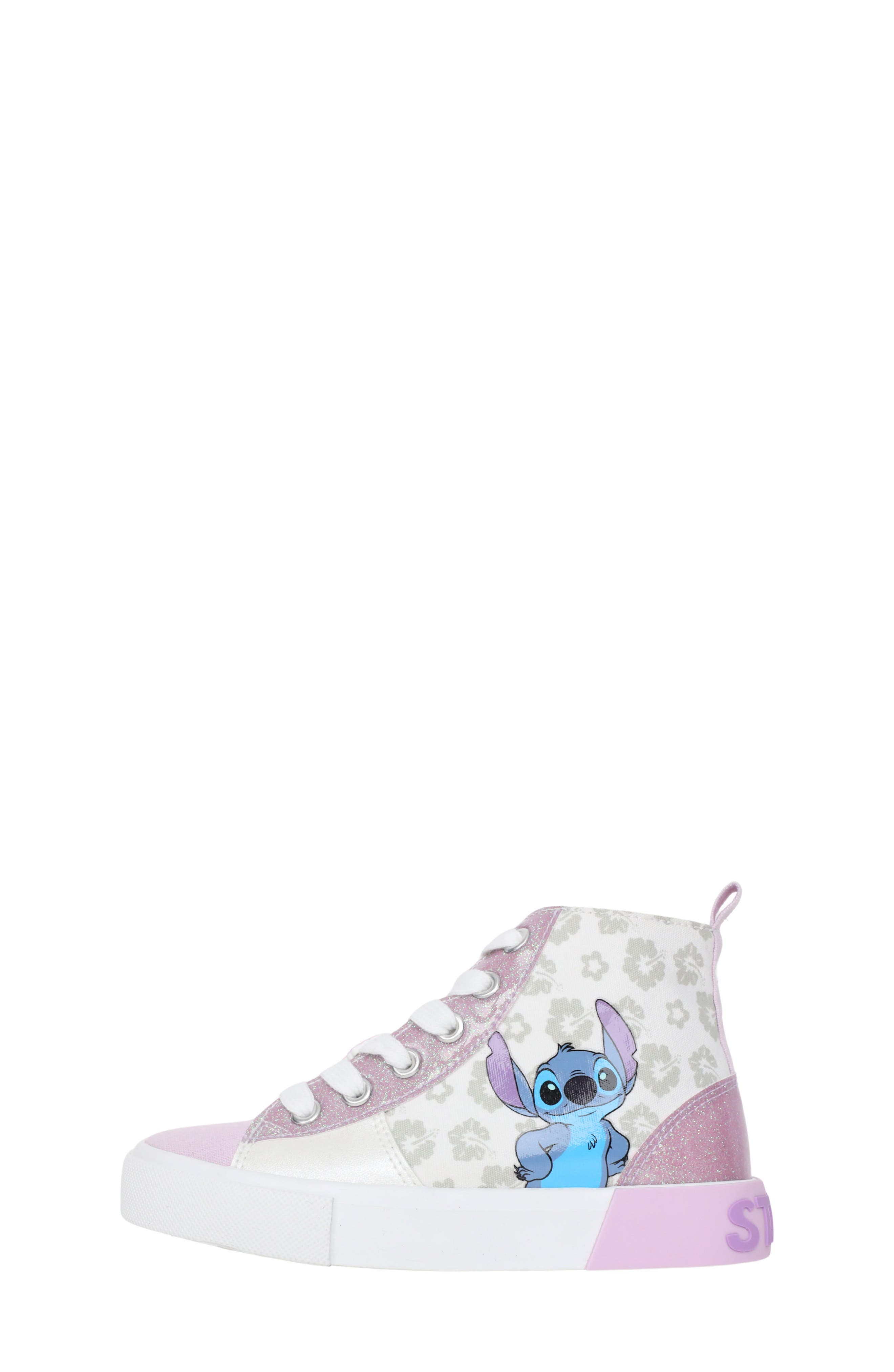 Ground Up Kids' Disney Stitch High Top Sneaker, Alternate, color, White