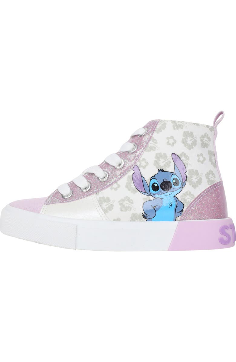 Ground Up Kids' Disney Stitch High Top Sneaker, Alternate, color, White