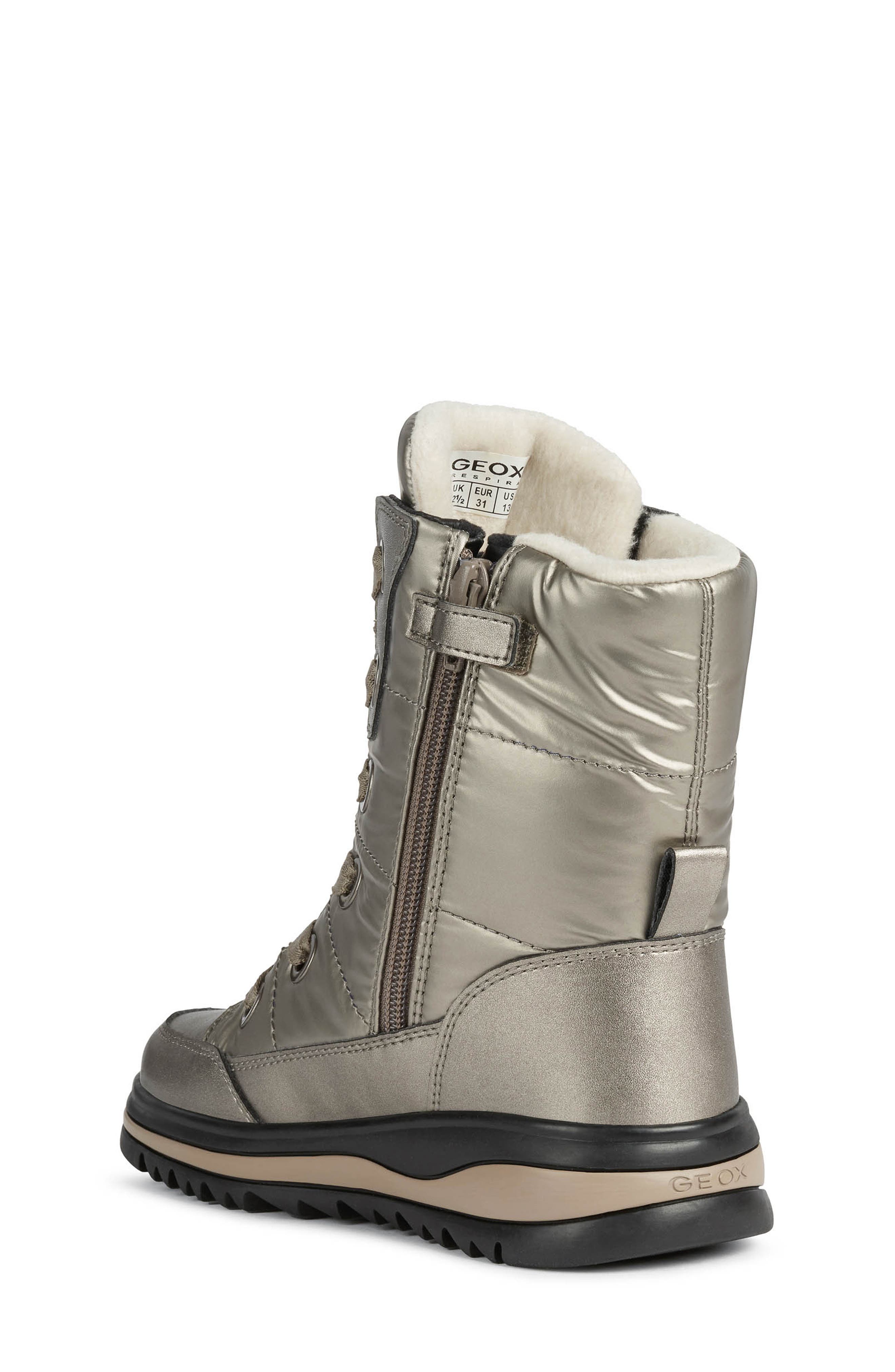 Geox Adelhide 2 ABX Waterproof Faux Fur Lined Boot, Alternate, color, 