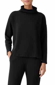 Eileen Fisher Drapey Funnel Neck Top
