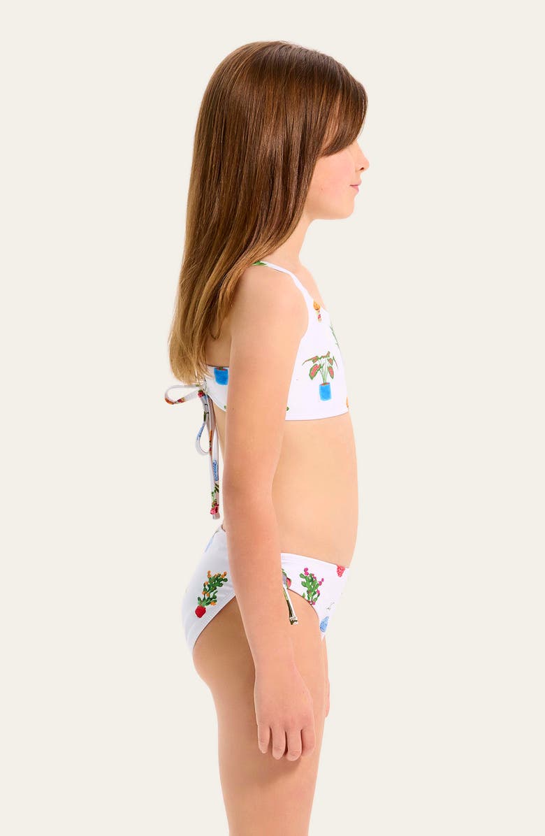 Seafolly Kids' Playa Bonita Two-Piece Swimsuit, Alternate, color, Playa Bonita White