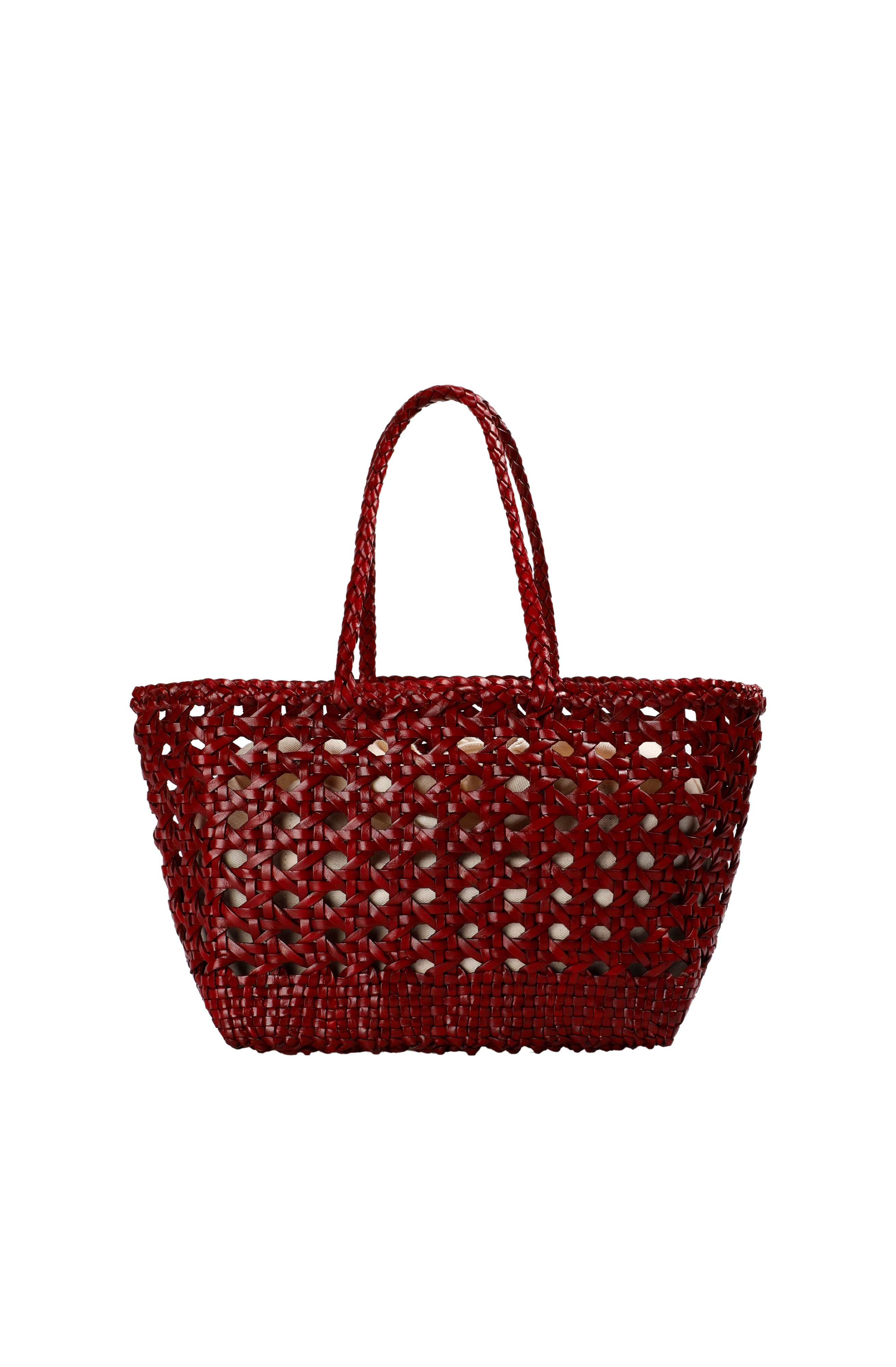 Scalpers Braided Leather Bag, Alternate, color, Darkred