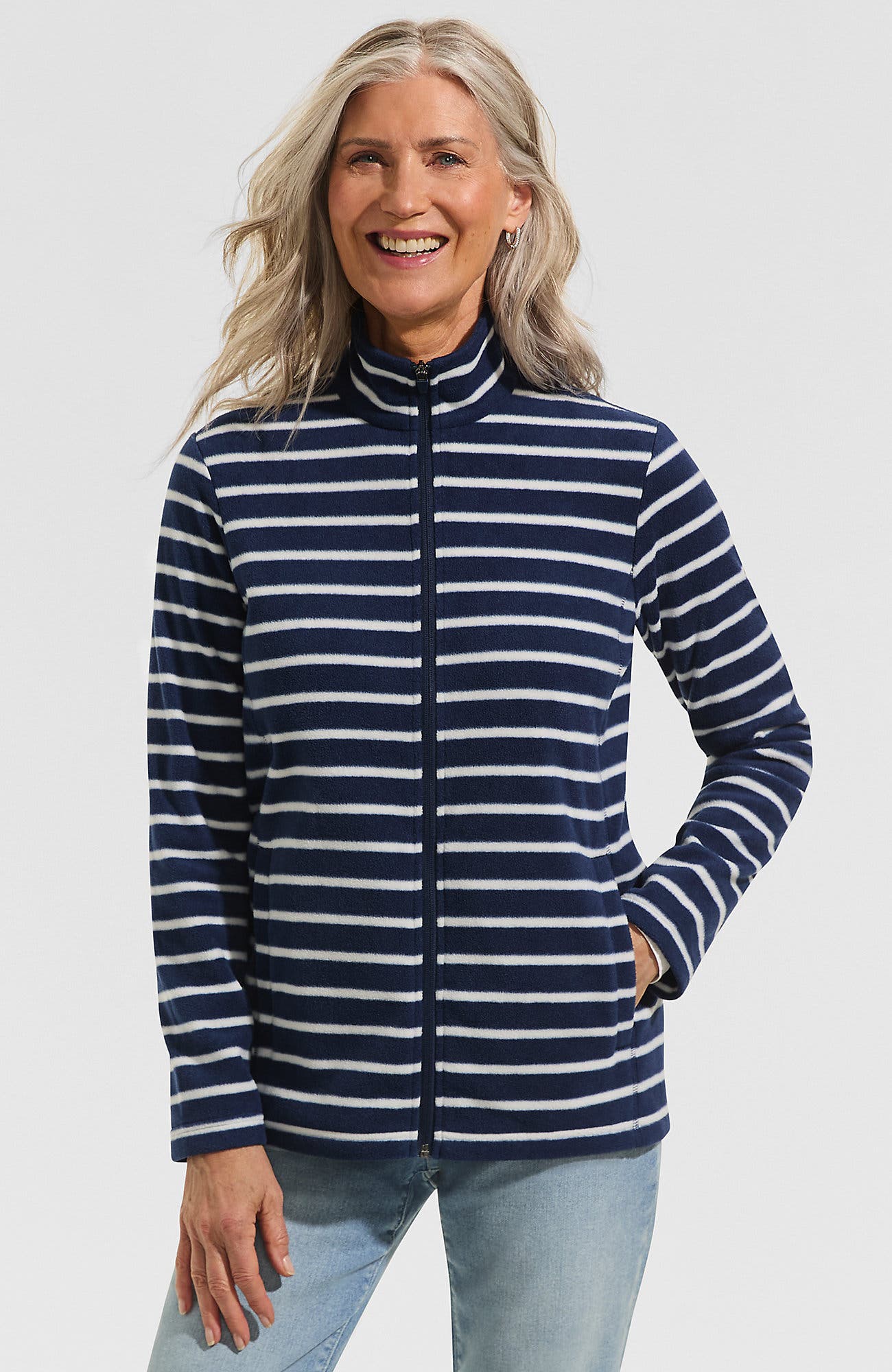 Deep Sea Navy/Ivory Stripe