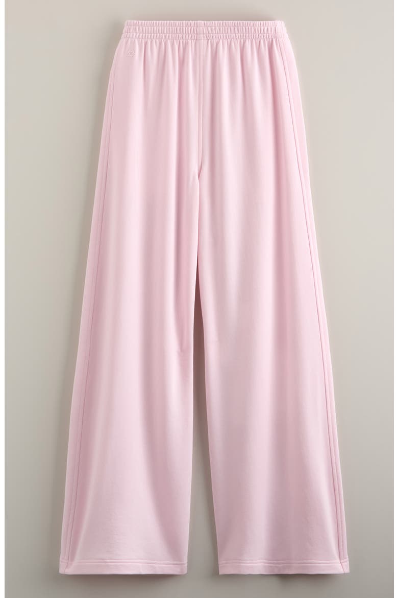 Kids' Low Key Wide Leg Sweatpants, Alternate, color, PINK OASIS