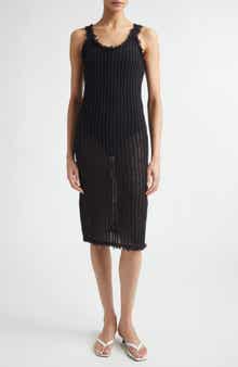 Mohair & Wool Blend Tank Sweater Dress