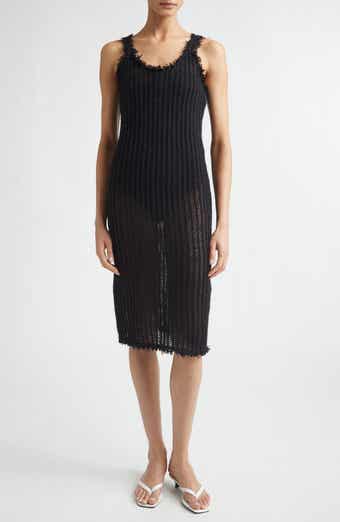 Mohair & Wool Blend Tank Sweater Dress