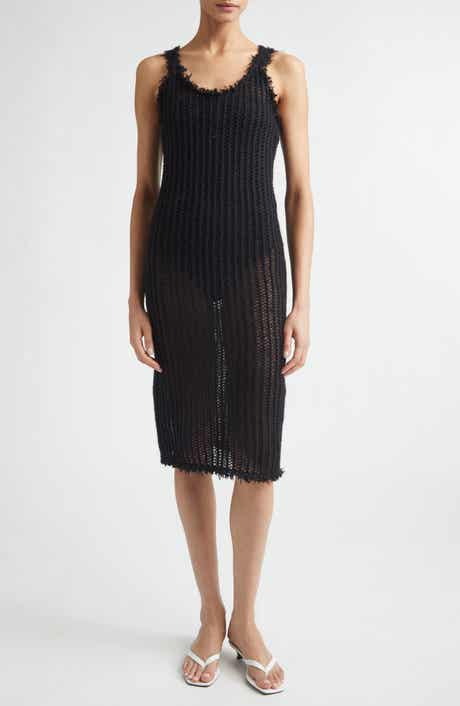 Mohair & Wool Blend Tank Sweater Dress