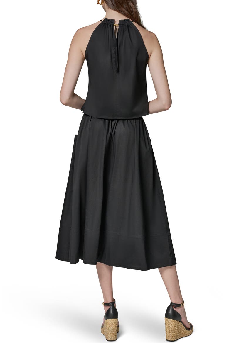 Two-Piece Sleeveless Dress, Alternate, color, BLACK