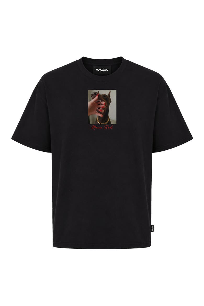 Mace Red Graphic T-Shirt, Alternate, color, BLACK