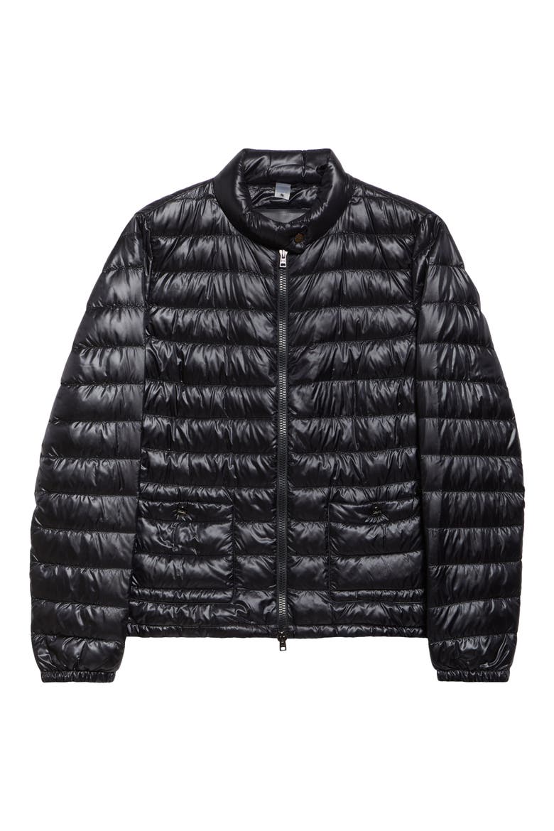 Shiny Down Puffer Jacket, Alternate, color, BLACK