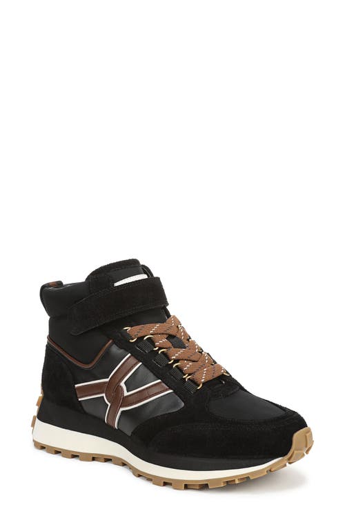 Veronica Beard Valentina Hi Sneaker In Black