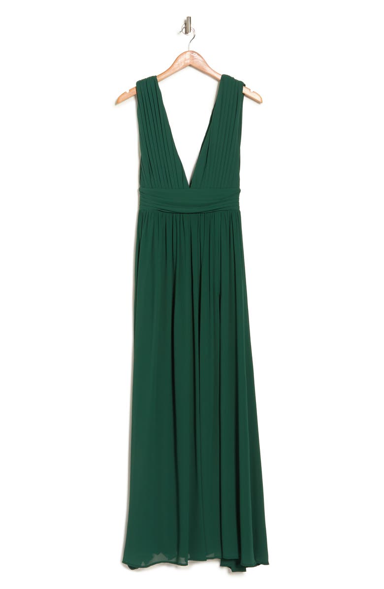 BY DESIGN Love by Design Athen Plunging V-Neck Maxi Dress, Alternate, color, Emerald