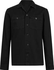 AllSaints Spotter Cotton Denim Button-Up Shirt Jacket