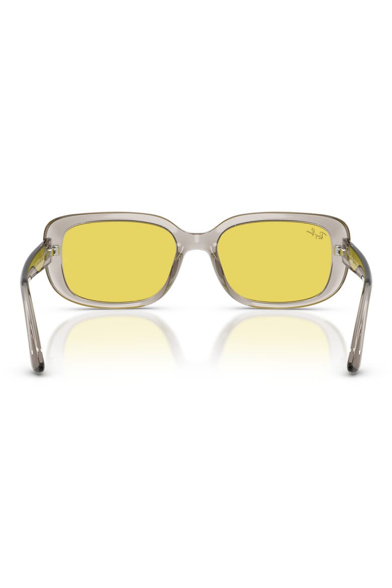56mm Pillow Sunglasses, Alternate, color, YELLOW