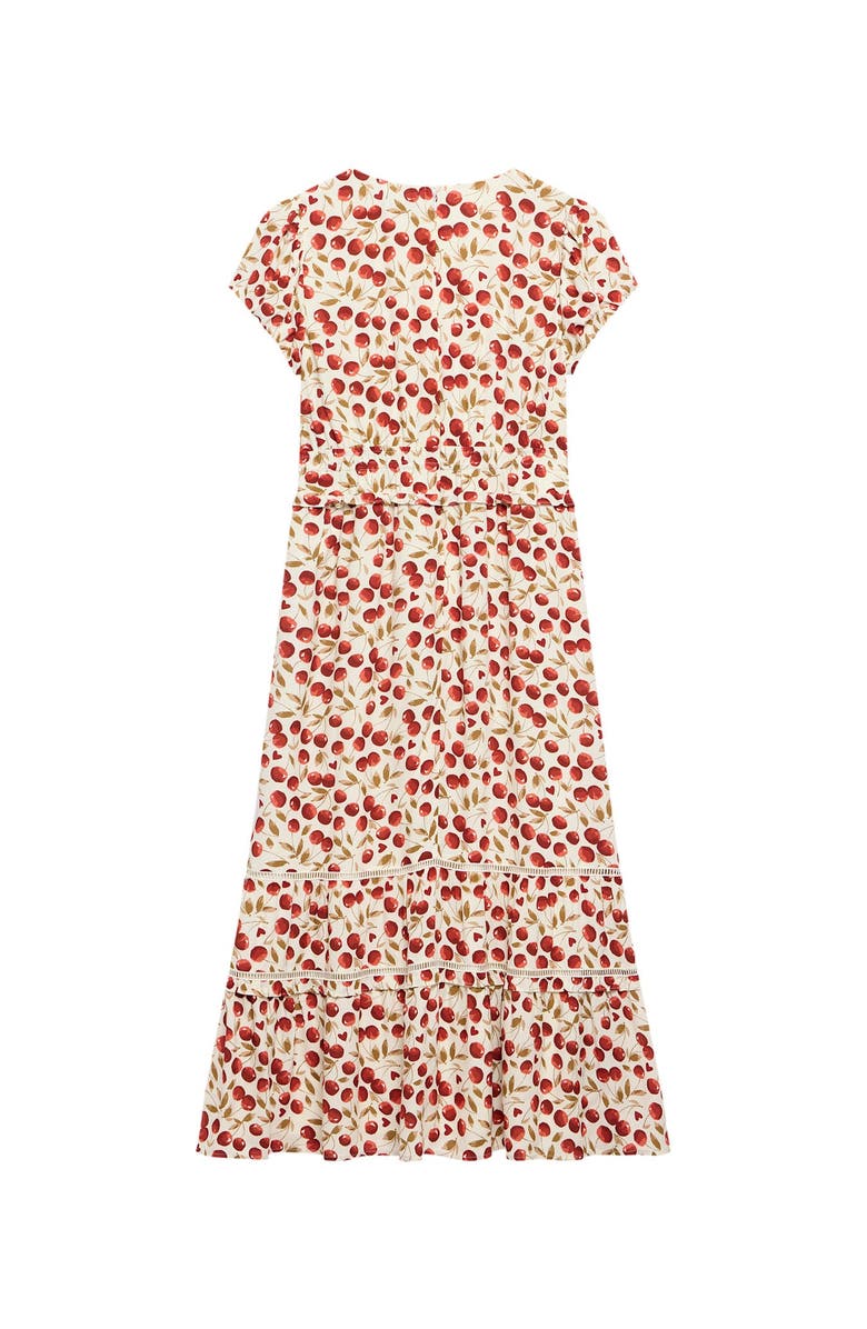 MINT VELVET Cherry Print Midi Dress, Alternate, color, Red