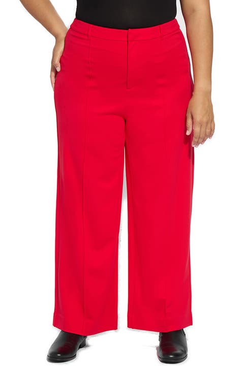 Nadia High Waist Wide Leg Ponte Trousers