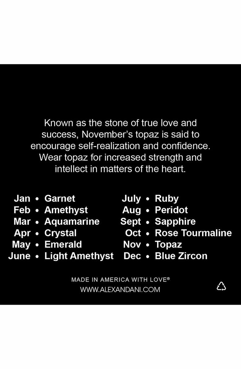 Alex and Ani Birthstone Expandable Wire Bangle, Alternate, color,