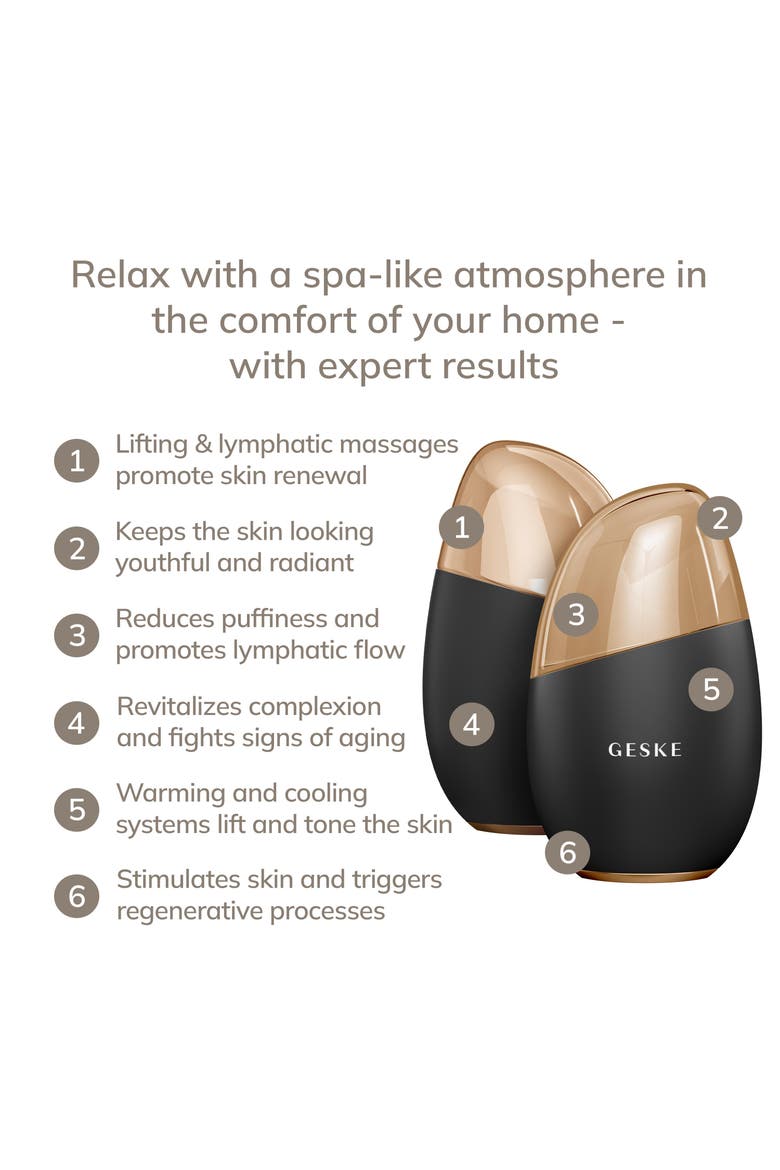 SmartAppGuided Cool & Warm Eye & Face Massager | 7 in 1, Alternate, color, Gray