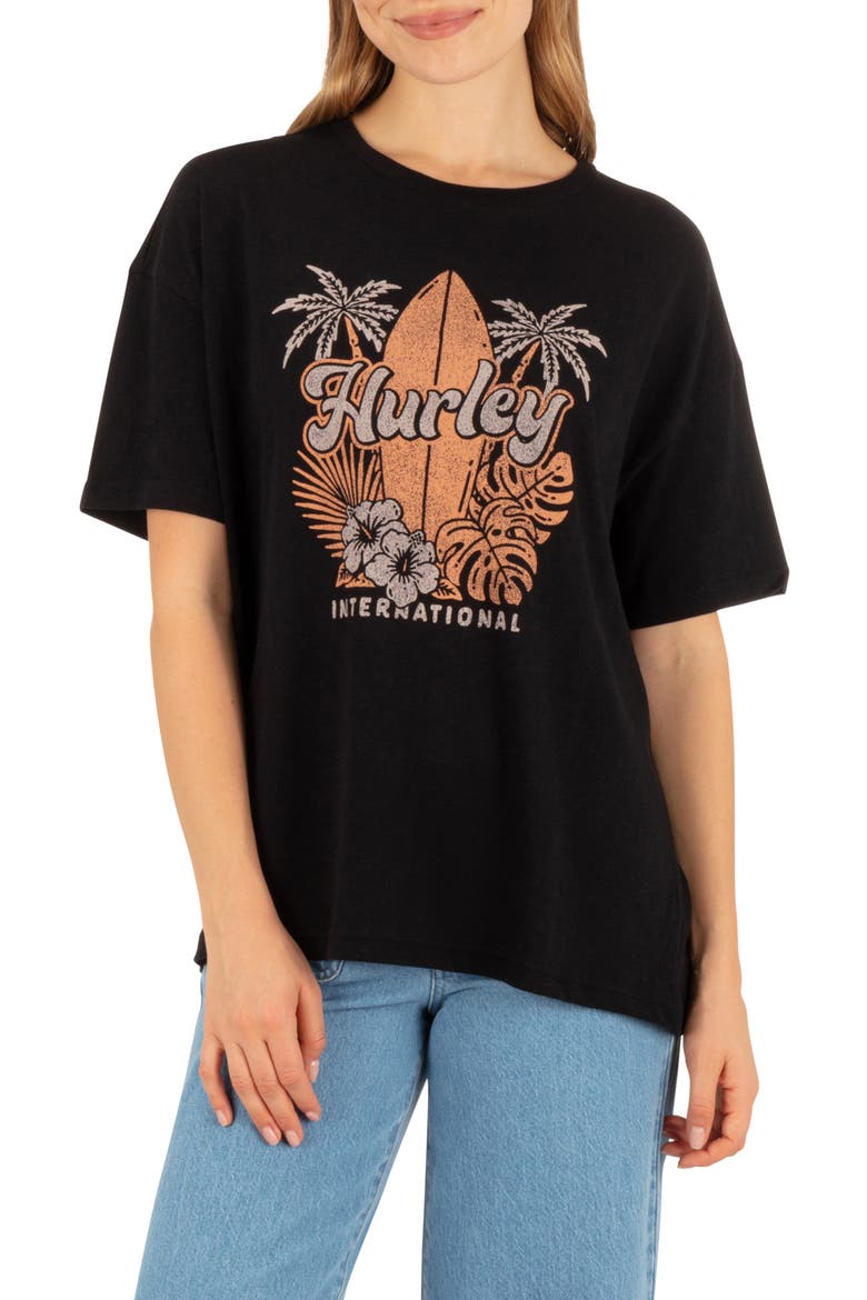 Arise Graphic Boyfriend T-Shirt, Main, color, BLACK