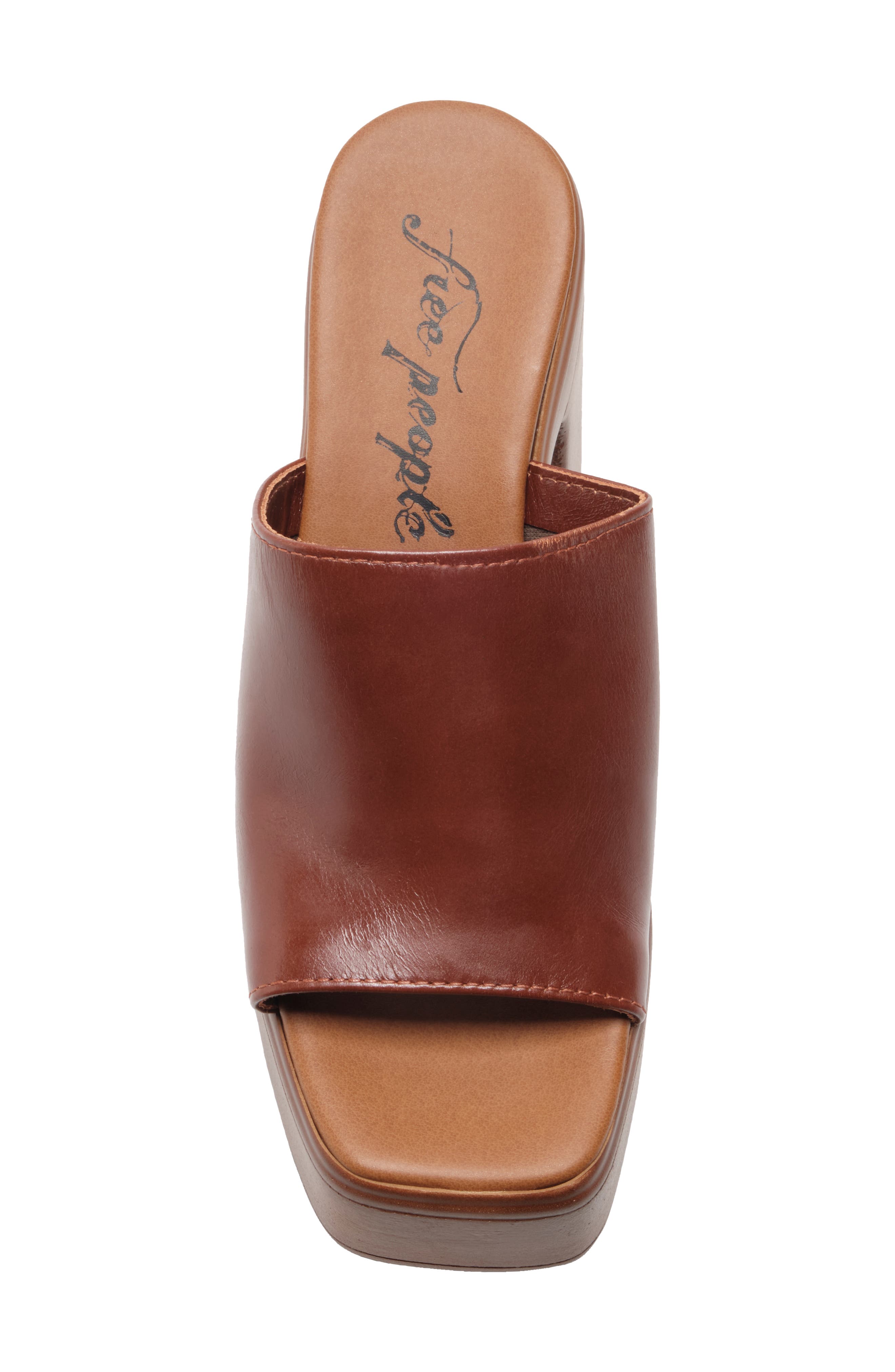 Zoe Platform Slide Sandal, Alternate, color, CHESTNUT