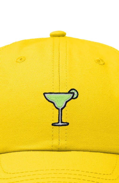 Dalix Margarita Embroidered Dad Hat In Gold
