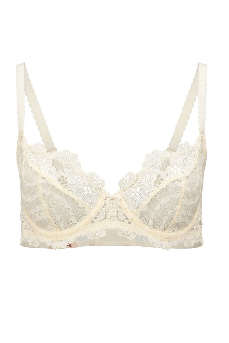 Farrah Unlined Full Coverage Bra, Alternate, color, Light white