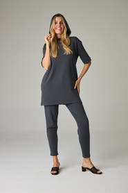 eavolu Malawi Eco-Luxe Fleece Hooded Tunic/Dress - Cloud-Soft Comfort