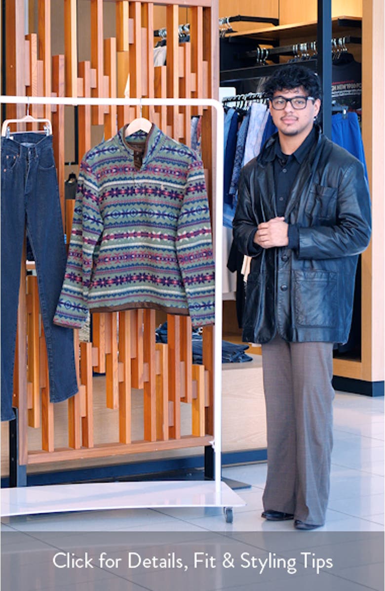 Fair Isle-Inspired Fleece Pullover, sales video thumbnail