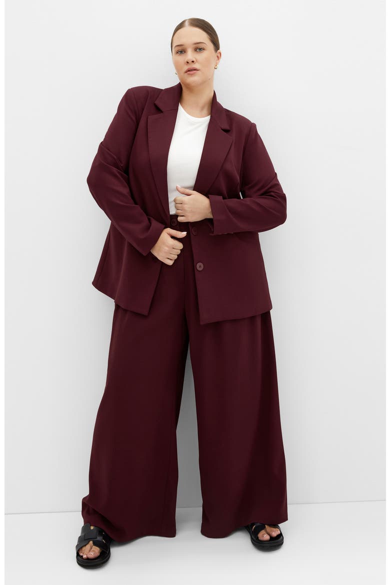 Galactic Ponte Blazer, Alternate, color, DARK CHERRY