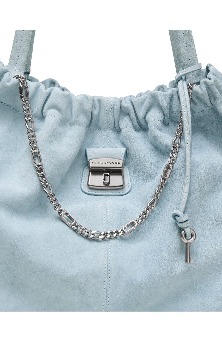 Marc Jacobs The Cristina Suede Tote, Alternate, color, Blue Mist