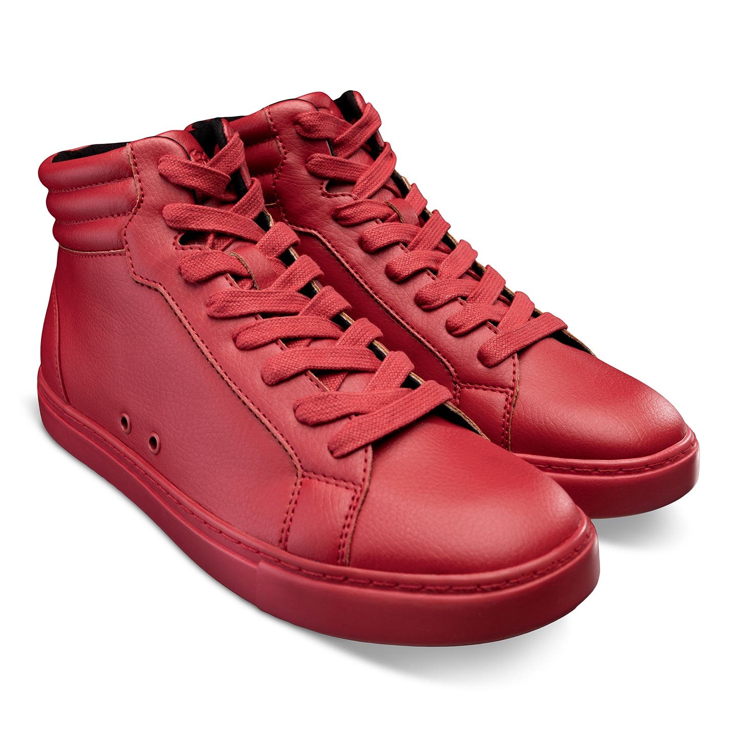 Men's High-top Sneaker, Alternate, color, Red