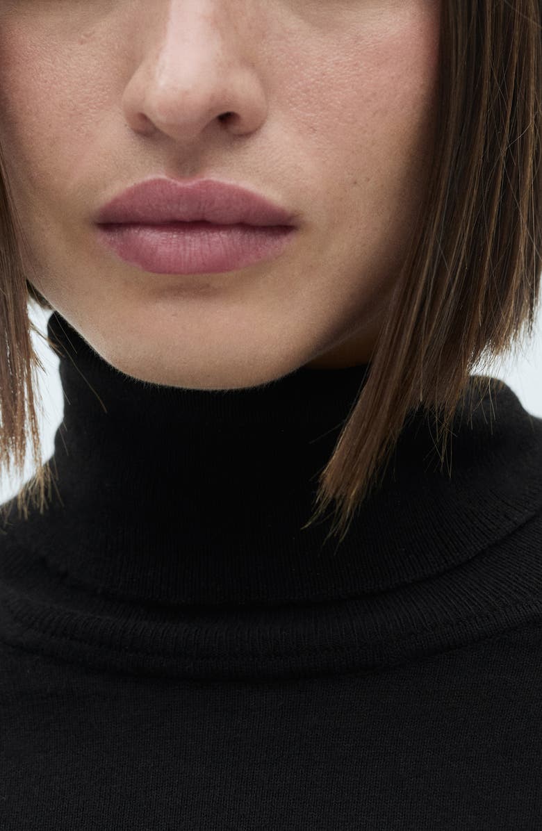 MANGO Fine Knit Turtleneck Sweater, Alternate, color,