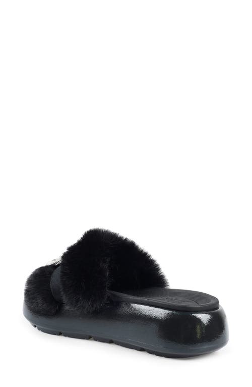Zigi Fab Faux Fur Platform Sandal