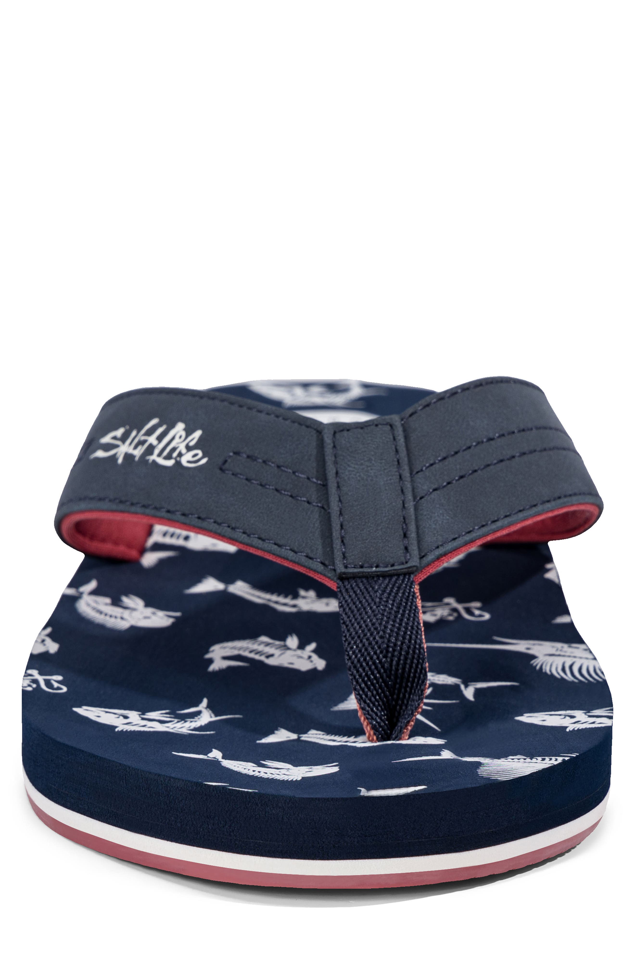 The Harbor Americana Flip Flop, Alternate, color, NAVY