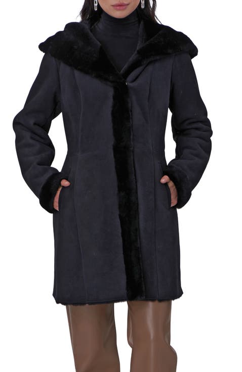 Genuine Shearling Hooded Stroller