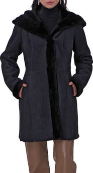 GORSKI Genuine Shearling Hooded Stroller
