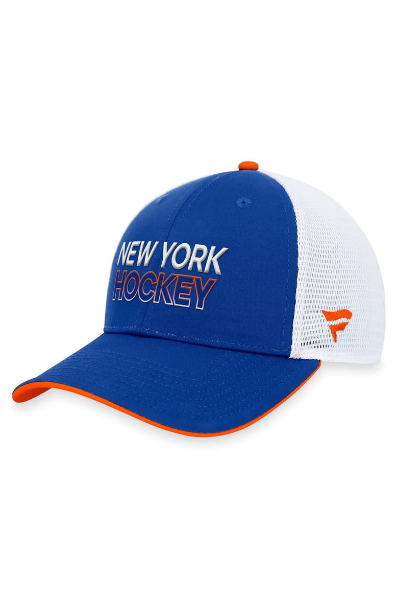 Men's Fanatics Branded  Royal New York Islanders Authentic Pro Rink Trucker Adjustable Hat, Alternate, color, Royal
