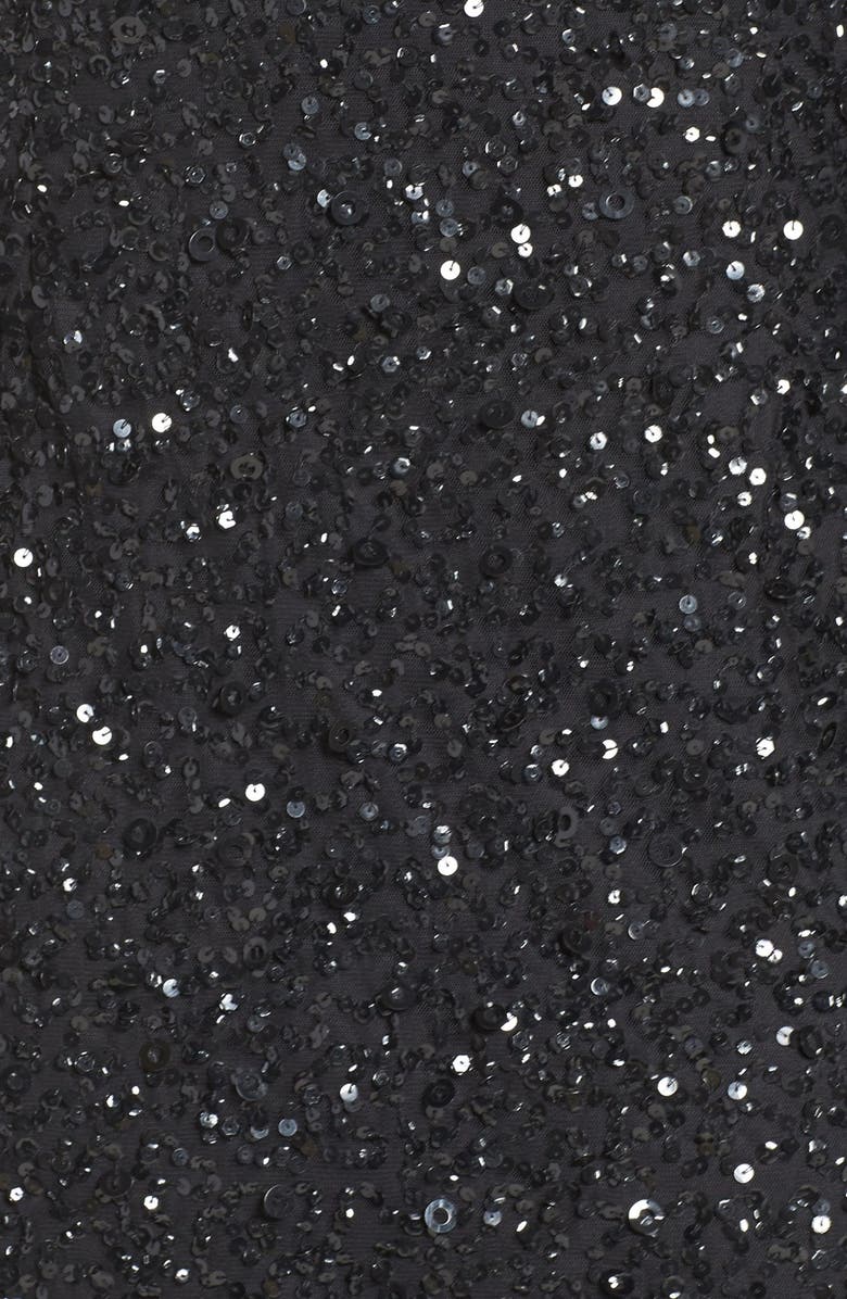 Adrianna Papell Embellished Scoop Back Cocktail Dress, Alternate, color,