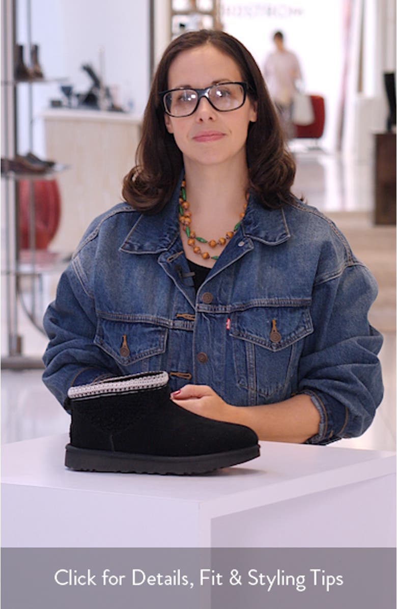 Classic Ultra Mini Max Curly Shearling Boot, sales video thumbnail