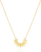The Lovery Fine Jewelry Gold Sunburst Necklace