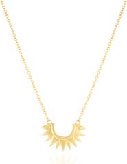 The Lovery Fine Jewelry Gold Sunburst Necklace