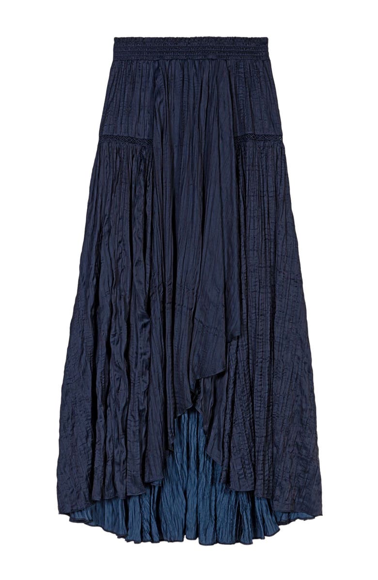 maje Satin-effect maxi skirt, Main, color, 