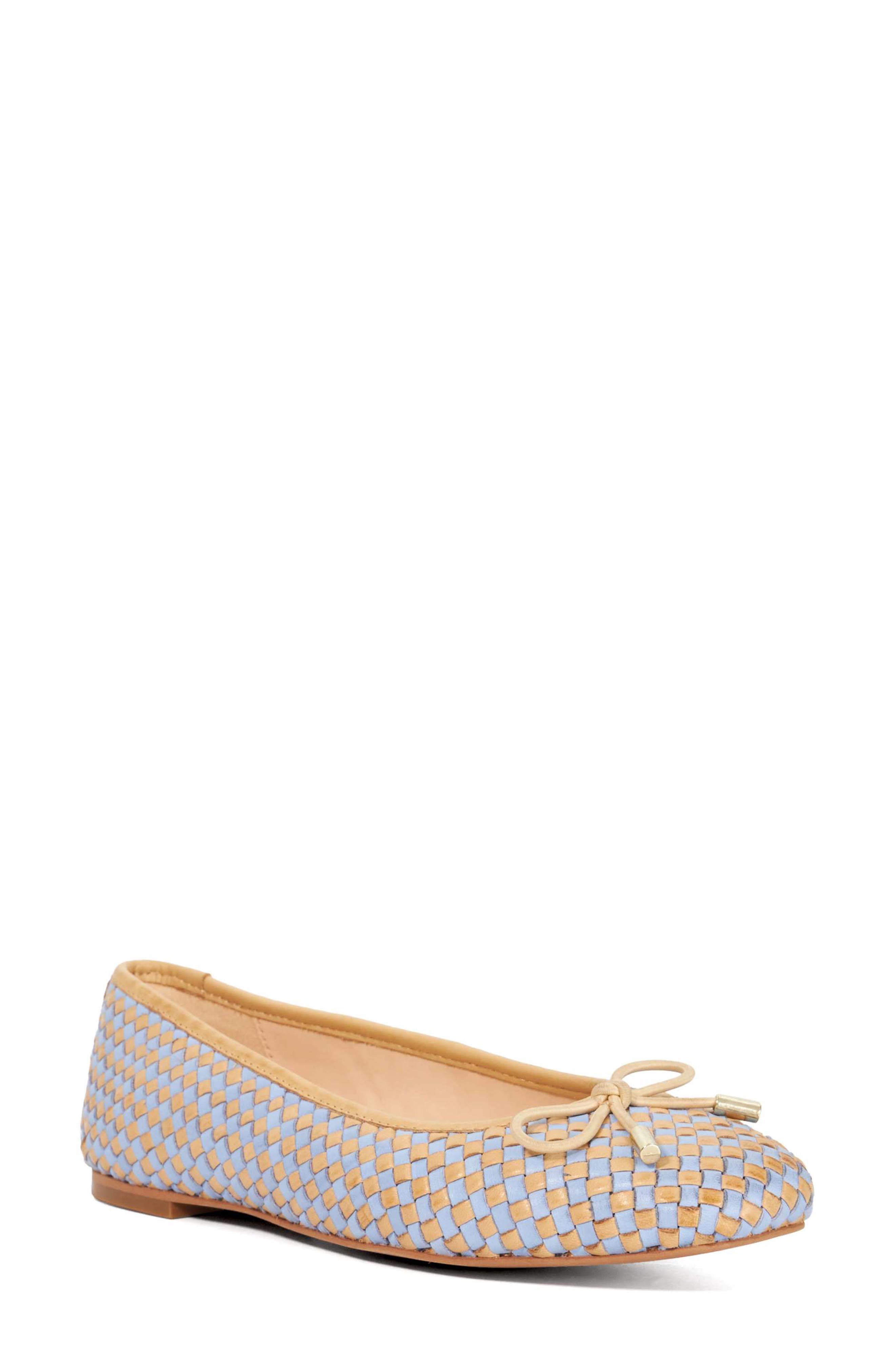 Dune London Heights Ballet Flat, Main, color, Blue
